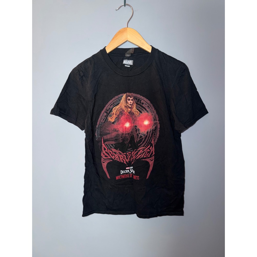 Marvel Scarlet Witch Doctor Strange Multiverse of Madness Black T-Shirt Small